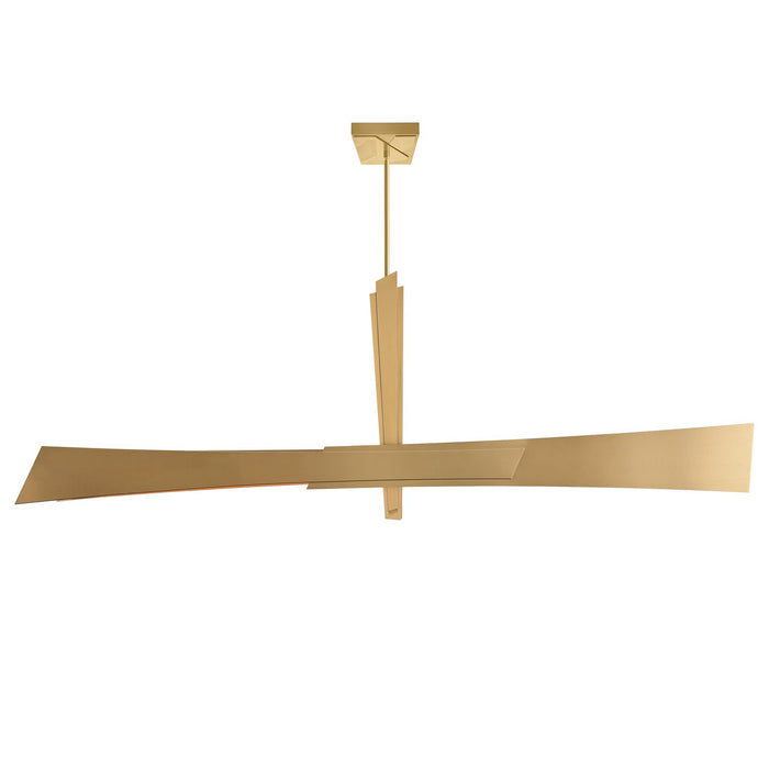 CWI Lighting - 1717P72-624 - LED Chandelier - Solara - Brass