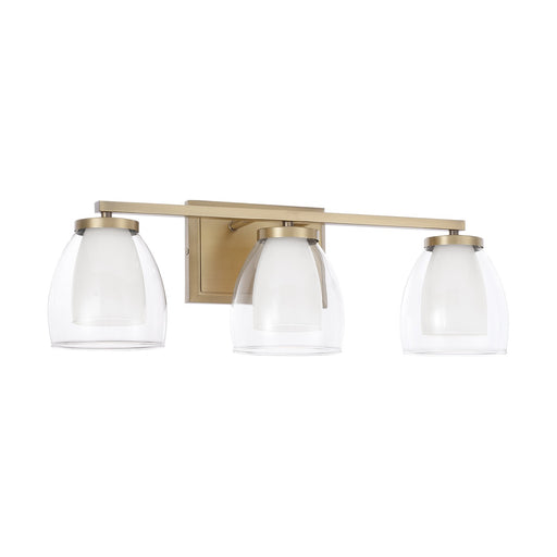 Capital Lighting - 155931AD - Three Light Vanity - Joss - Aged Brass