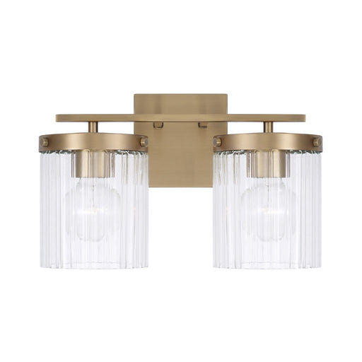 Capital Lighting - 156221AD-555 - Two Light Vanity - Vaughn - Aged Brass