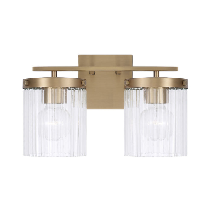 Capital Lighting - 156221AD-555 - Two Light Vanity - Vaughn - Aged Brass