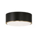 Capital Lighting - 254831RK - Three Light Flush Mount - Carlton - Matte Brass and Black