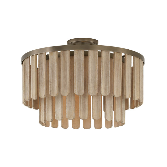 Capital Lighting - 255611DR - One Light Semi Flush Mount - Jada - Dark Brass