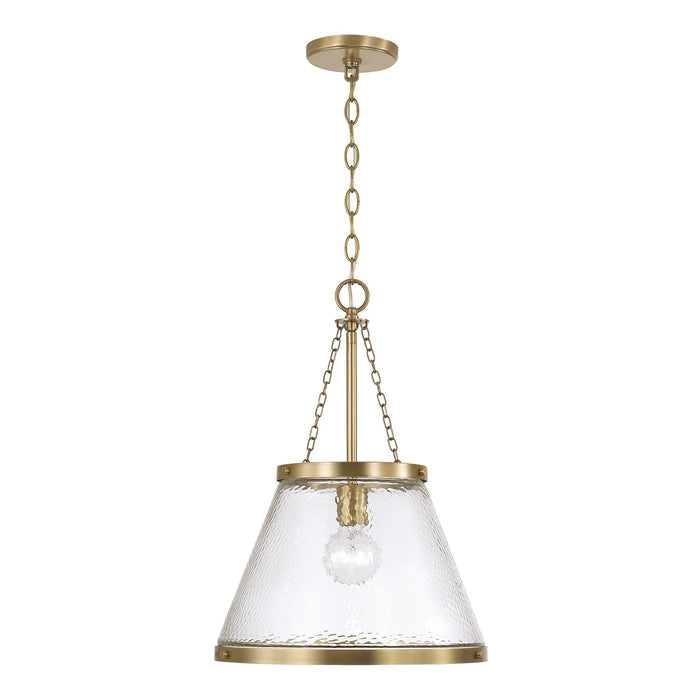 Capital Lighting - 355312AD - One Light Pendant - Landon - Aged Brass