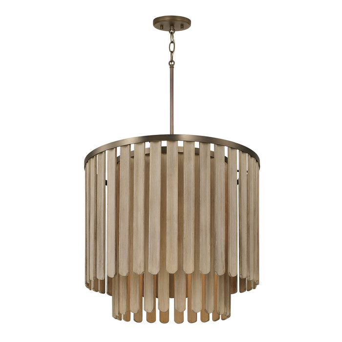 Capital Lighting - 355651DR - Five Light Pendant - Jada - Dark Brass