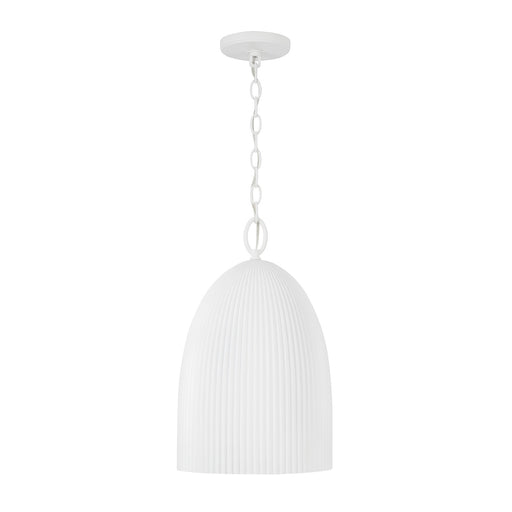 Capital Lighting - 356111CE - One Light Pendant - Mallory - Ceramic White