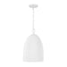 Capital Lighting - 356111CE - One Light Pendant - Mallory - Ceramic White