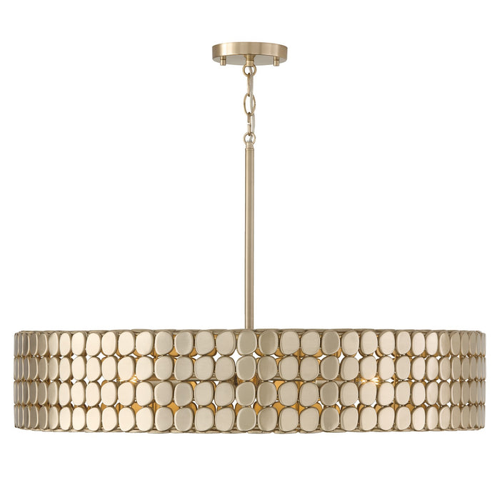 Capital Lighting - 454141HB - Four Light Chandelier - Eliana - Champagne Brass