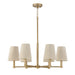 Capital Lighting - 454561MA - Six Light Chandelier - Mira - Matte Brass