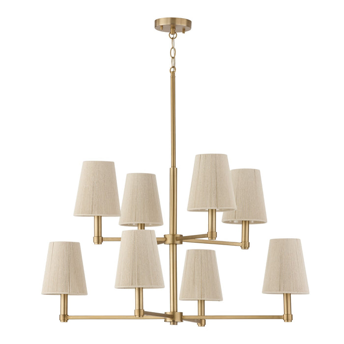 Capital Lighting - 454581MA - Eight Light Chandelier - Mira - Matte Brass