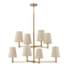 Capital Lighting - 454581MA - Eight Light Chandelier - Mira - Matte Brass