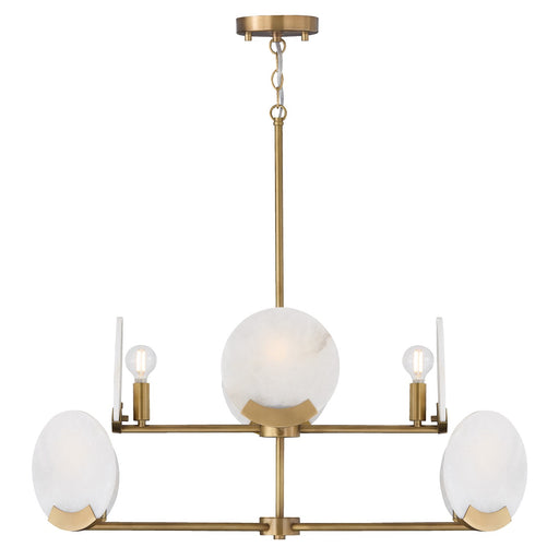 Capital Lighting - 454681AD - Eight Light Chandelier - Oriya - Aged Brass