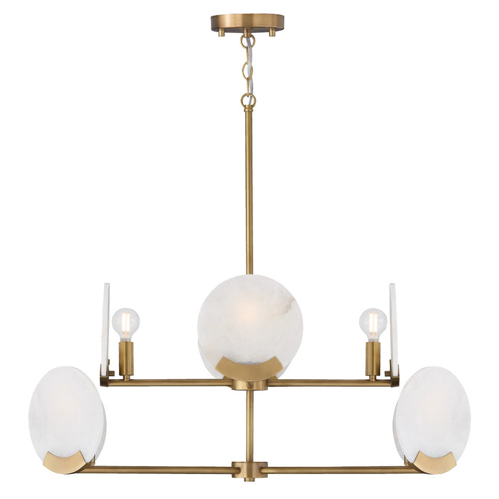 Capital Lighting - 454681AD - Eight Light Chandelier - Oriya - Aged Brass