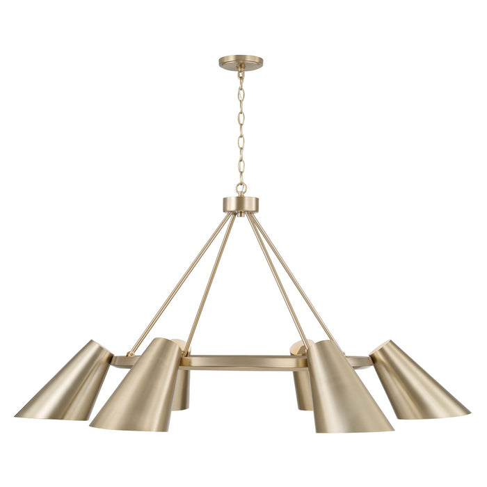 Capital Lighting - 454961MA - Six Light Chandelier - Leo - Matte Brass