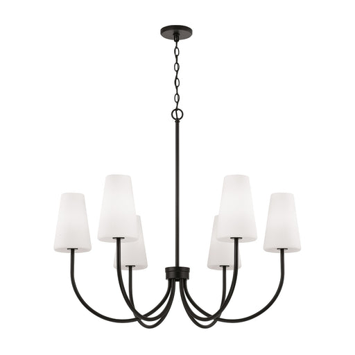 Capital Lighting - 455261MB-550 - Six Light Chandelier - Averitt - Matte Black