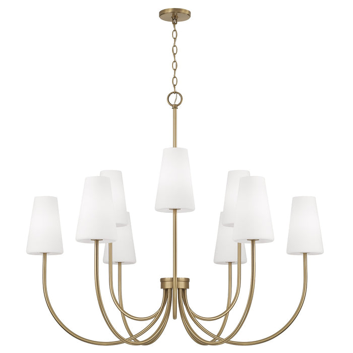 Capital Lighting - 455291AD-550 - Nine Light Chandelier - Averitt - Aged Brass