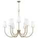 Capital Lighting - 455291AD-550 - Nine Light Chandelier - Averitt - Aged Brass