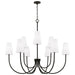 Capital Lighting - 455291MB-550 - Nine Light Chandelier - Averitt - Matte Black