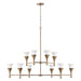 Capital Lighting - 455701ML - Ten Light Chandelier - Nola - Mystic Luster