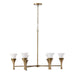 Capital Lighting - 455761ML - Six Light Chandelier - Nola - Mystic Luster