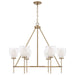 Capital Lighting - 455961AD - Six Light Chandelier - Joss - Aged Brass