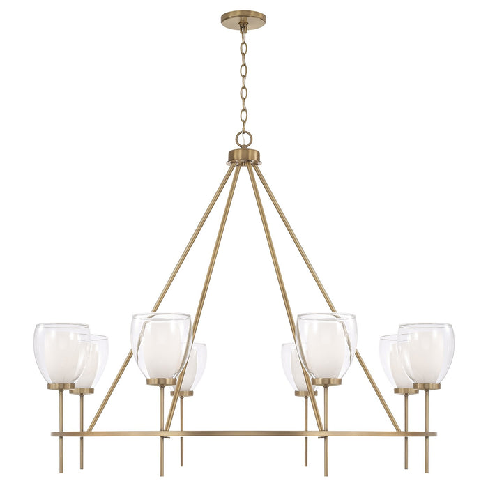 Capital Lighting - 455981AD - Eight Light Chandelier - Joss - Aged Brass