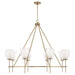 Capital Lighting - 455981AD - Eight Light Chandelier - Joss - Aged Brass