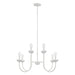 Capital Lighting - 456181CE - Eight Light Chandelier - Mallory - Ceramic White