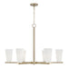 Capital Lighting - 456961MA-556 - Six Light Chandelier - Romy - Matte Brass