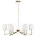 Capital Lighting - 457061MA-715 - Six Light Chandelier - Ingrid - Matte Brass