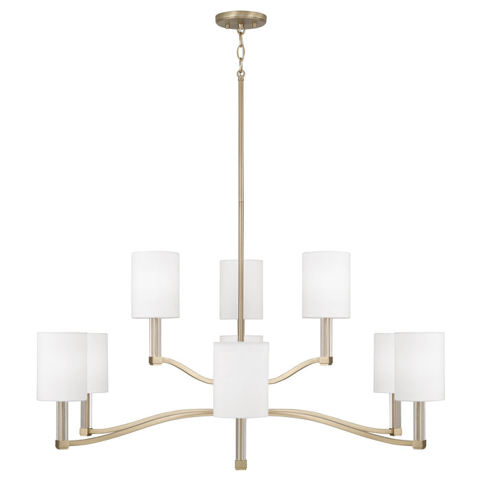 Capital Lighting - 457091MA-715 - Nine Light Chandelier - Ingrid - Matte Brass