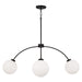 Capital Lighting - 457141BI-557 - Four Light Chandelier - Amos - Black Iron