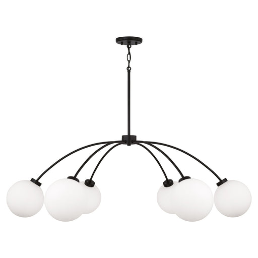 Capital Lighting - 457161BI-557 - Six Light Chandelier - Amos - Black Iron