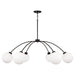 Capital Lighting - 457161BI-557 - Six Light Chandelier - Amos - Black Iron