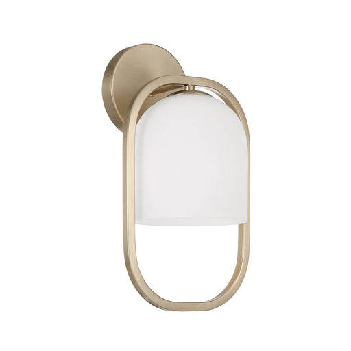 Zeek One Light Wall Sconce Matte Brass