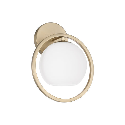 Zeek One Light Wall Sconce Matte Brass