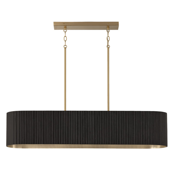 Capital Lighting - 850751KR - Five Light Island Pendant - Donovan - Black Stain and Matte Brass