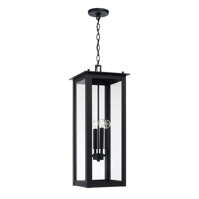 Capital Lighting - 934644BK - Four Light Outdoor Hanging Lantern - Hunt - Black