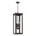 Capital Lighting - 934644OZ - Four Light Outdoor Hanging Lantern - Hunt - Oiled Bronze