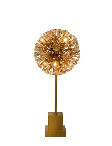 Dahlia Six Light Table Lamp Gold