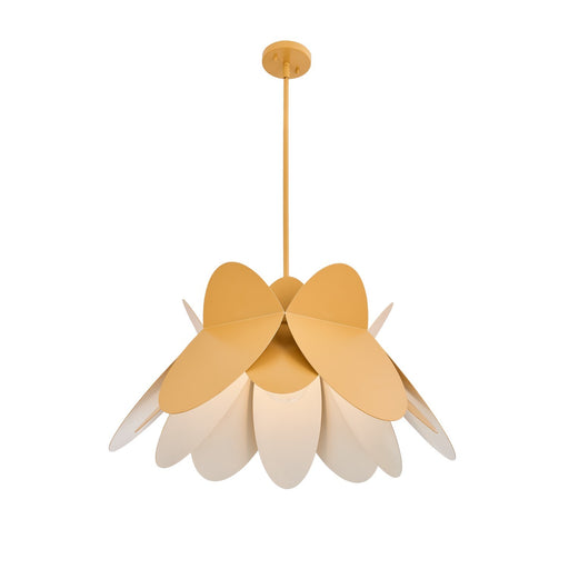 Kalco - 517056WY - One Light Pendant - Flor - White and Yellow