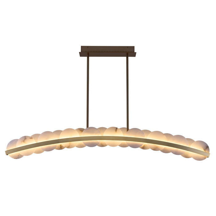 Kalco - 518462WB - LED Island Pendant - Meridian - Winter Brass