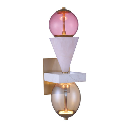 Demi LED Wall Sconce Winter Brass