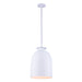 Kalco - 520255MW - One Light Mini Pendant - Gabardine - Matte White