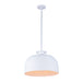 Kalco - 520256MW - One Light Mini Pendant - Gabardine - Matte White