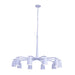 Kalco - 520272MW - Ten Light Chandelier - Gabardine - Matte White