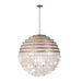 Kalco - 521158PAB - Eight Light Pendant - Sphere - Pearlized Antique Brass