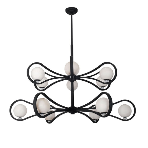 Elliptical LED Pendant Matte Black