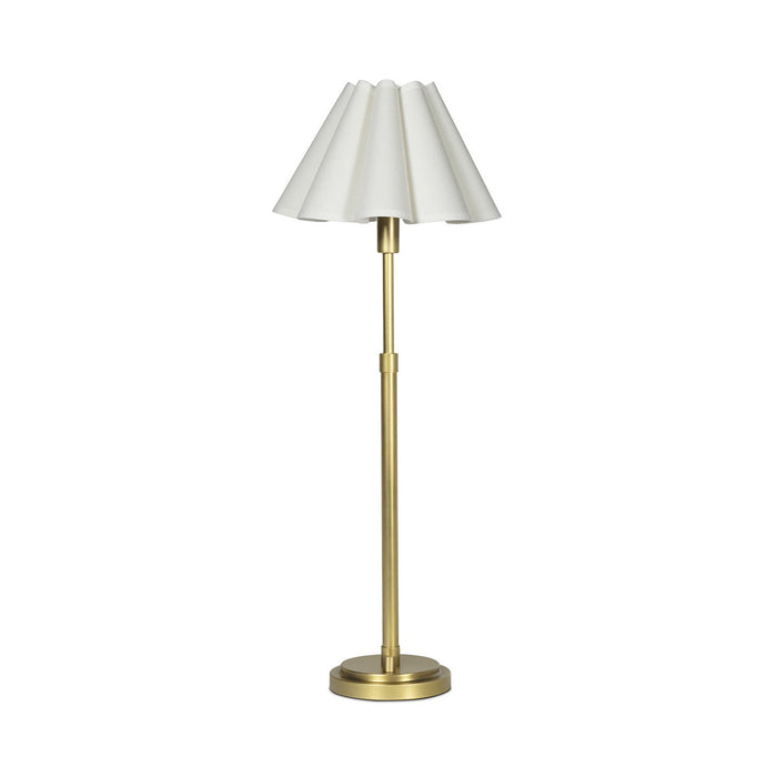 Regina Andrew - 13-1681NB-WT - One Light Buffet Lamp - Polly - Natural Brass