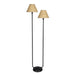 Regina Andrew - 14-1066BB-RAT - Two Light Floor Lamp - Polly - Blackened Brass