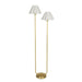 Regina Andrew - 14-1066NB-WT - Two Light Floor Lamp - Polly - Natural Brass